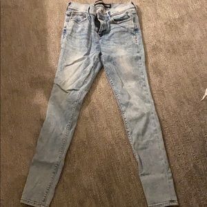 Size 6 express jeans skinny light acid wash
